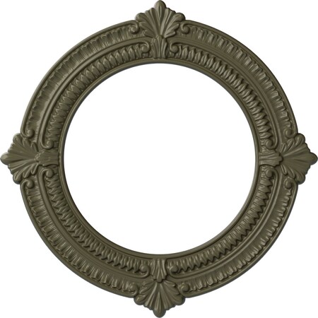 Ekena Millwork Benson Ceiling Medallion (Fits Canopies up to 8"), 13 1/8"OD x 8"ID x 5/8"P, Painted Turtle CM13BNPTF